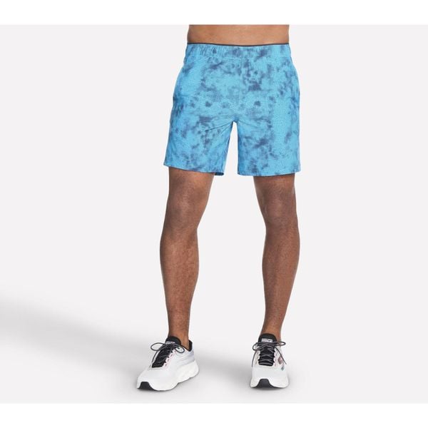 Spodenki Męskie Skechers. Niebieskie szorty męskie Skechers, bez wzorów. Za 164.99 zł.