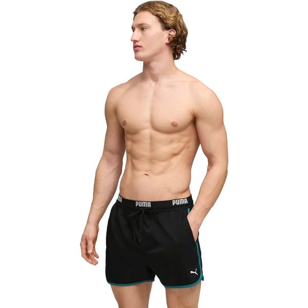 Szorty męskie Puma Swim Men Track Short Shorts 1p. Czarne szorty męskie Puma, z materiału, bez kołnierzyka. Za 290.00 zł.