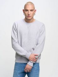 Bluza męska szara Marltones 901. Szare bluzy bez kaptura męskie Big Star, l, z dresówki. W wyprzedaży za 139.99 zł.