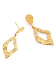 MOODE Kolczyki-wkrętki "Carina" rozmiar: onesize. Żółte kolczyki damskie MOODE, ze stali. Za 52.99 zł.