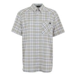 Koszula Męska W Kratkę Z Krótkim Rękawem Begarno. Czarne koszule męskie Regatta, l, bez wzorów, z elastanu, bez kołnierzyka, bez ramiączek. Za 89.99 zł.