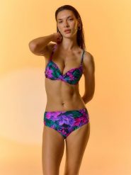 4F Góra od bikini damska - multikolor XS. Brązowe bikini damskie 4f, bez wzorów. Za 79.99 zł.