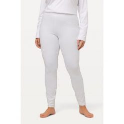Damskie Narciarskie legginsy funkcyjne szybkoschnące bardzo ciepłe. Białe legginsy damskie Ulla Popken, plus size, bez wzorów, z elastanu. Za 195.99 zł.