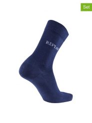 Replay Underwear Skarpety (3 pary) w kolorze granatowym rozmiar: 39-42. Niebieskie skarpetki męskie Replay Underwear, bez wzorów, z bawełny. Za 26.99 zł.