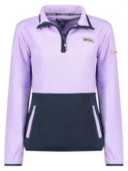 Geographical Norway Bluza polarowa "Touki" w kolorze lawendowo-granatowym rozmiar: XL. Różowe bluzy bez kaptura damskie Geographical Norway, xl, z polaru. Za 83.03 zł.