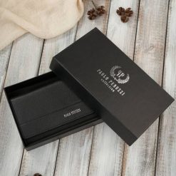 Portfel damski skórzany czarny duży z RFID Paolo Peruzzi AL-01-BL. Czarne portfele damskie bez wzorów, ze skóry. Za 74.00 zł.