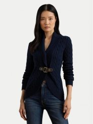 LAUREN RALPH LAUREN Kardigan 200P03473001 Granatowy Regular Fit. Niebieskie kardigany damskie Lauren Ralph Lauren, m, bez wzorów, z bawełny. Za 989.99 zł.