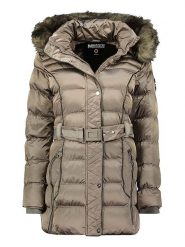 Maison Montaigne Parka "Aimeraumai" w kolorze szarobrązowym rozmiar: XL. Brązowe parki damskie Maison Montaigne, xl, z aplikacjami, z tkaniny. Za 252.12 zł.