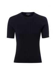 Franco Callegari koszulka z dzianiny Kobiety Bawełna niebieski, S. Niebieskie t-shirty damskie Franco Callegari, s, bez wzorów, z bawełny, bez kołnierzyka. Za 199.95 zł.
