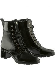 Högl Skórzane botki "Livia" w kolorze czarnym rozmiar: 40. Czarne botki damskie HÖGL, eleganckie, bez obcasa, bez zapięcia. Za 400.30 zł.