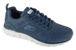 Buty sportowe Sneakersy męskie, Track - Leshur. Niebieskie buty sportowe na co dzień męskie Skechers, z materiału, bez zapięcia, trekkingowe. Za 259.99 zł.