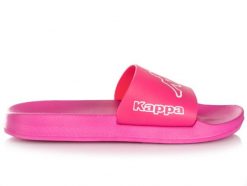 Klapki damskie sportowe Kappa KRUS. Białe klapki damskie Kappa, bez wzorów, z materiału, bez obcasa. Za 59.00 zł.