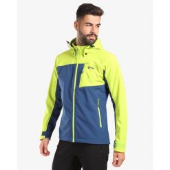 Męska kurtka softshell Kilpi RAVIO-M. Zielone kurtki męskie Kilpi, m, bez wzorów, z softshellu, sportowe, bez kaptura. Za 256.81 zł.