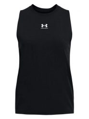 Under Armour Top sportowy "Campus Muscle Tank" w kolorze czarnym rozmiar: XS. Czarne topy damskie Under Armour, xs, bez wzorów, z materiału, bez kołnierzyka. Za 72.95 zł.