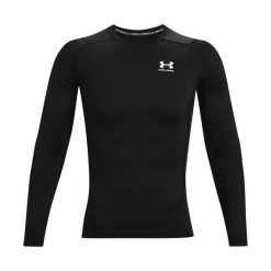 Męska Koszulka Termoaktywna Z Długim Rękawem HeatGear. Czarne bielizna termoaktywna męska Under Armour, m, bez ramiączek, rowerowe. Za 232.99 zł.