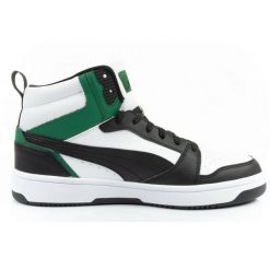 Buty Puma Rebound v6 392326 16 białe. Białe buty sportowe na co dzień męskie z materiału, bez zapięcia. Za 414.66 zł.