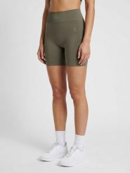 Szorty damskie Hummel Flow. Brązowe spodenki sportowe damskie HUMMEL, m, z dzianiny, na fitness i siłownię. Za 128.00 zł.