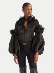 Babylon Bluzka S00303 Czarny Regular Fit. Czarne bluzki damskie Babylon, s, bez wzorów, z syntetyku, bez ramiączek. Za 1,259.00 zł.