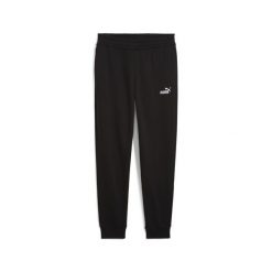 Spodnie Puma Ess Small No. 1 Logo Sweatpants Fl Cl Pu. Czarne spodnie materiałowe damskie Puma, bez wzorów, z bawełny. Za 144.00 zł.