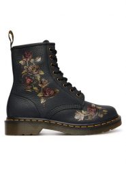 Dr. Martens Trapery 1460 Decayed Roses DM32070001 Czarny. Czarne trapery damskie Dr. Martens, ze skóry, bez obcasa. Za 989.99 zł.