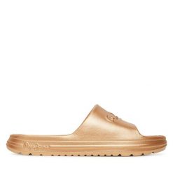 Klapki Pepe Jeans. Żółte klapki damskie Pepe Jeans, bez wzorów, z jeansu, bez obcasa. Za 159.99 zł.