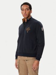 Aeronautica Militare Bluza 262FE2135UF00662 Granatowy Regular Fit. Niebieskie bluzy bez kaptura męskie AERONAUTICA MILITARE, l. Za 664.99 zł.