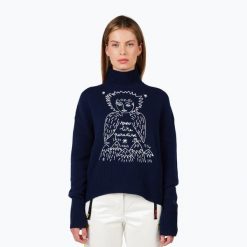 Sweter damski Rossignol JCC Snow Angels Pull. Niebieskie swetry klasyczne damskie Rossignol, na zimę, bez kołnierzyka. Za 1,259.00 zł.