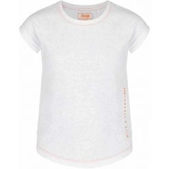 T-shirt dla dziewczynki Bua 158-164 – 98% bawełna, efekt 3D. Fioletowe koszulki dziewczęce LOOP, bez wzorów, z bawełny, bez ramiączek. Za 44.33 zł.