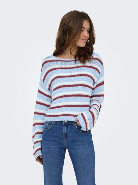 ONLY Sweter w kolorze błękitnym rozmiar: S. Niebieskie swetry klasyczne damskie Only, s, bez kołnierzyka. Za 76.04 zł.