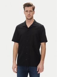 Calvin Klein Koszula K10K114197 Czarny Regular Fit. Czarne koszule męskie CALVIN KLEIN, m, bez wzorów, z bawełny, bez kołnierzyka, bez ramiączek. Za 279.99 zł.