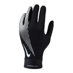 Rękawiczki Dziecięce Academy ThermaFit Logo Gloves. Czarne rękawiczki dziecięce Nike, bez ramiączek. Za 111.99 zł.