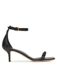 Elisabetta Franchi Sandały SA59L51E2 110 Czarny. Czarne sandały damskie Elisabetta Franchi, bez wzorów, ze skóry, bez obcasa, na szpilce. Za 1,599.00 zł.