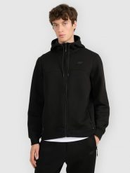 4F Bluza dresowa rozpinana z kapturem męska - czarna S. Czarne bluzy z kapturem męskie 4f, m, z dresówki. Za 179.99 zł.