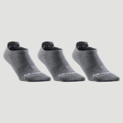 Skarpety sportowe tenis Artengo RS160 Lowedge 3 pary. Szare skarpetki damskie ARTENGO, bez wzorów, z bawełny. Za 29.99 zł.