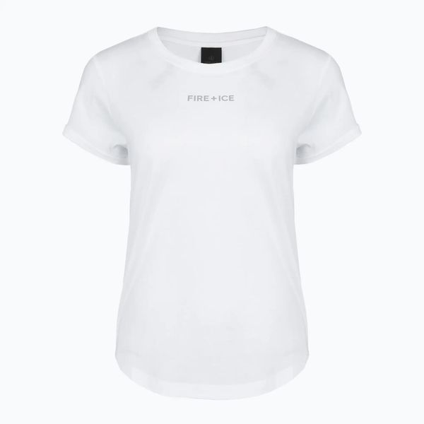 Koszulka damska BOGNER FIRE+ICE Debra4. Białe t-shirty damskie l, bez wzorów, z bawełny, bez kołnierzyka. Za 249.99 zł.