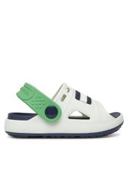 Tommy Hilfiger Sandały T3X2-33905-0083X M Biały. Białe sandały chłopięce Tommy Hilfiger, z tworzywa sztucznego, bez zapięcia. Za 119.99 zł.