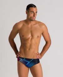 Kąpielówki slipy męskie na basen Arena Optical Waves Brief. Czarne kąpielówki męskie Arena, m, bez wzorów, z materiału, na fitness i siłownię. Za 51.98 zł.