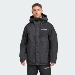 Kurtka Terrex Multi 2L Rain.Rdy Insulated. Czarne kurtki męskie Adidas, l, bez wzorów, sportowe, bez kaptura. Za 1,099.00 zł.