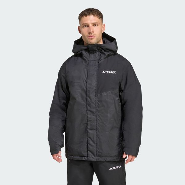 Kurtka Terrex Multi 2L Rain.Rdy Insulated. Czarne kurtki męskie Adidas, l, bez wzorów, sportowe, bez kaptura. Za 1,079.00 zł.