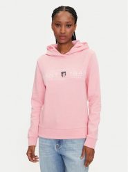 Gant Bluza 4200292 Różowy Regular Fit. Czerwone bluzy bez kaptura damskie Gant, xs, z bawełny. Za 229.99 zł.