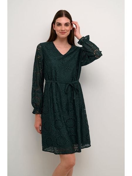 Cream Sukienka "Tiley" w kolorze morskim rozmiar: 42. Niebieskie sukienki damskie Cream, na co dzień, bez wzorów, z koronki, bez kołnierzyka, bez ramiączek, midi, proste. Za 171.68 zł.