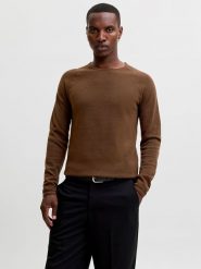 Jack & Jones Sweter w kolorze jasnobrązowym rozmiar: S. Brązowe swetry męskie Jack & Jones, s, bez wzorów, z bawełny, bez kołnierzyka. Za 134.95 zł.