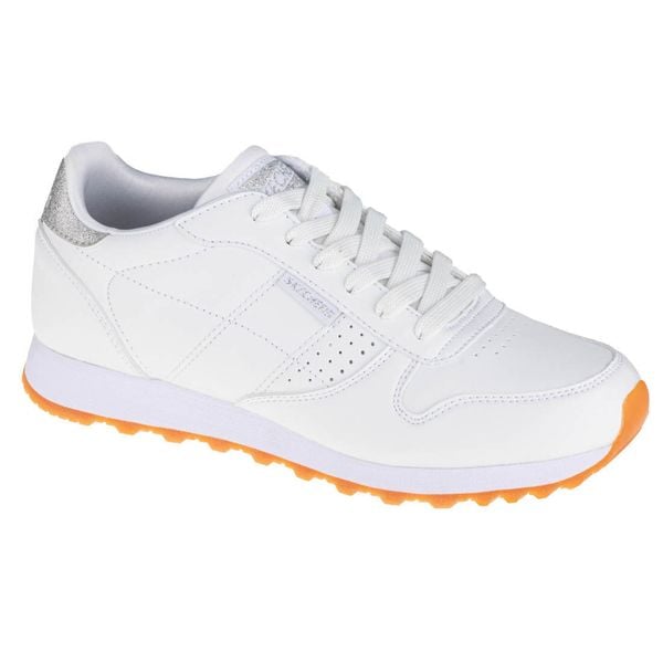 Buty sportowe Sneakersy damskie, Skechers OG 85 Old School Cool. Białe buty sportowe na co dzień damskie Skechers, bez wzorów, z materiału, trekkingowe. Za 272.00 zł.