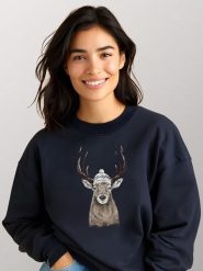 WOOOP Bluza "Let´s Go Outside" w kolorze granatowym rozmiar: XL. Niebieskie bluzy bez kaptura damskie Wooop, s. Za 100.99 zł.