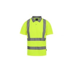 Koszulka polo o wysokiej widoczności Regatta. Żółte bluzki damskie Regatta, bez wzorów, z materiału, bez ramiączek. Za 84.99 zł.