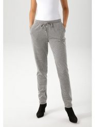 Aniston Spodnie w kolorze czarno-białym rozmiar: 40. Białe spodnie materiałowe damskie Aniston, bez wzorów, z materiału. Za 117.73 zł.