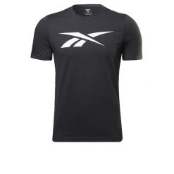 Koszulka T-shirt męska REEBOK bawełna. Czarne t-shirty męskie Reebok, m, bez wzorów, z bawełny, bez kołnierzyka. Za 118.00 zł.
