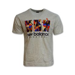 New Balance Hoops Classics T-shirt - MT23587 SAH. Szare t-shirty męskie New Balance, bez wzorów, bez kołnierzyka. Za 131.86 zł.