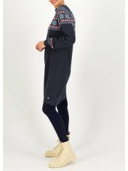 Blutsgeschwister Sukienka "Scandi woodsonshore" w kolorze granatowym rozmiar: XL. Niebieskie sukienki damskie Blutsgeschwister, na co dzień, s, bez wzorów, z wiskozy, klasyczne, bez kołnierzyka, bez ramiączek, mini, proste. Za 238.29 zł.