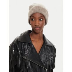 Czapka Calvin Klein. Brązowe czapki zimowe damskie CALVIN KLEIN. Za 269.99 zł.